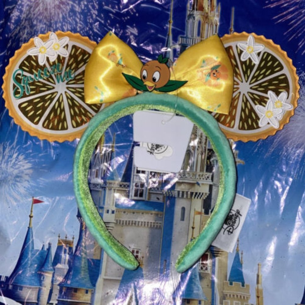 New Disney Parks Orange bird Ear Headband Flower and Garden Ears